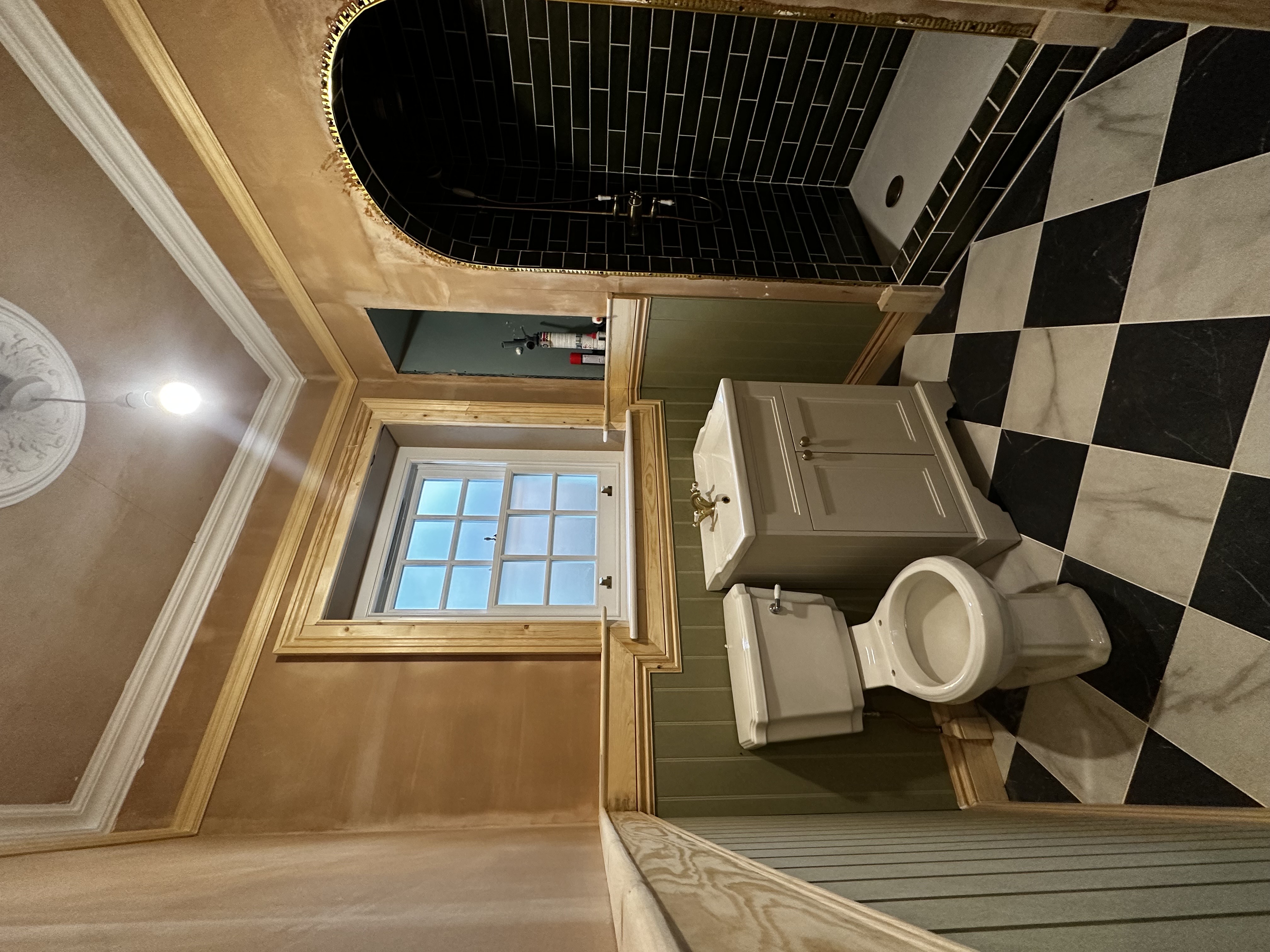 Heritage Bathroom with Arched Tiled Shower