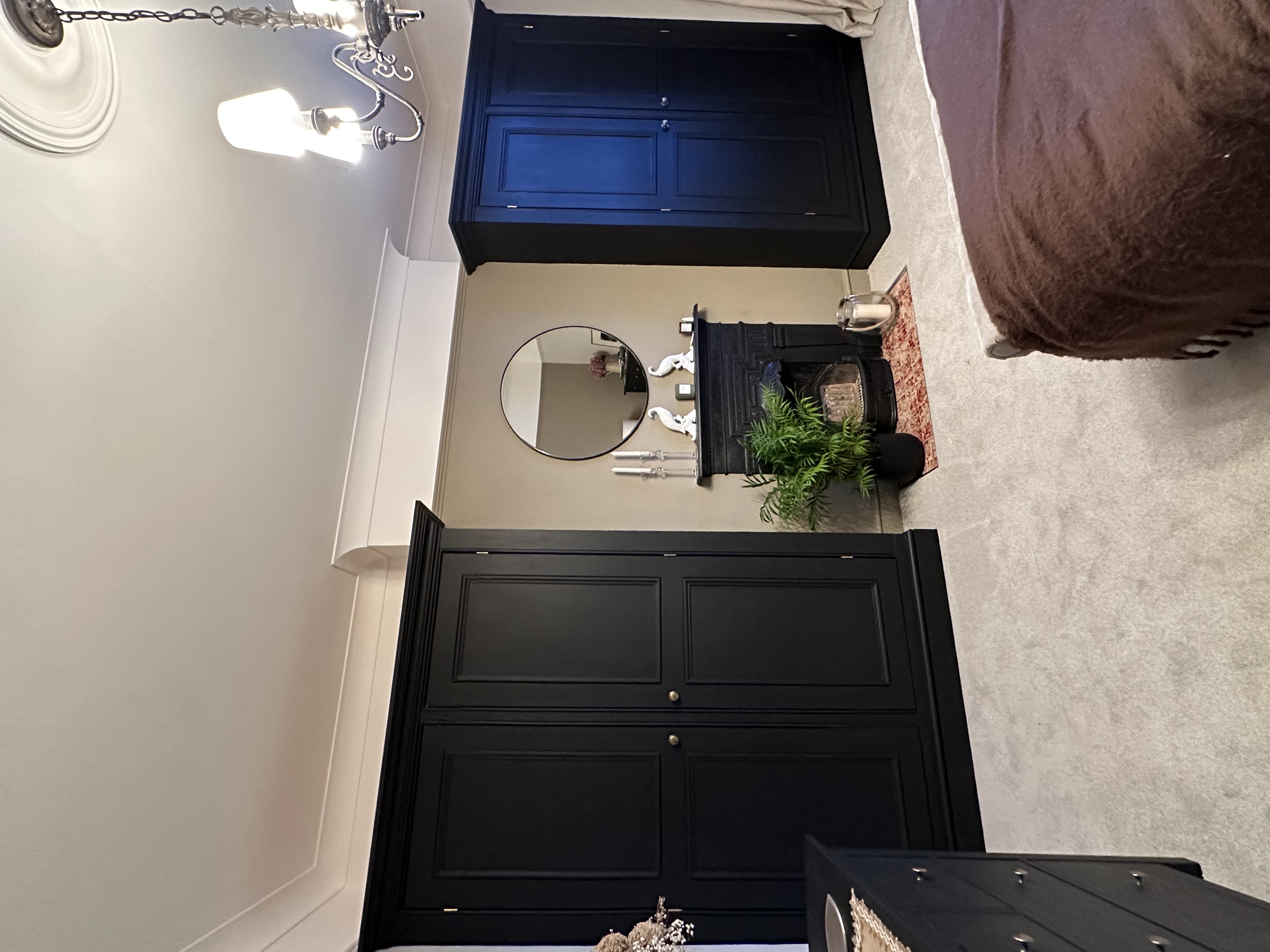 Bespoke Dark Bedroom Wardrobes