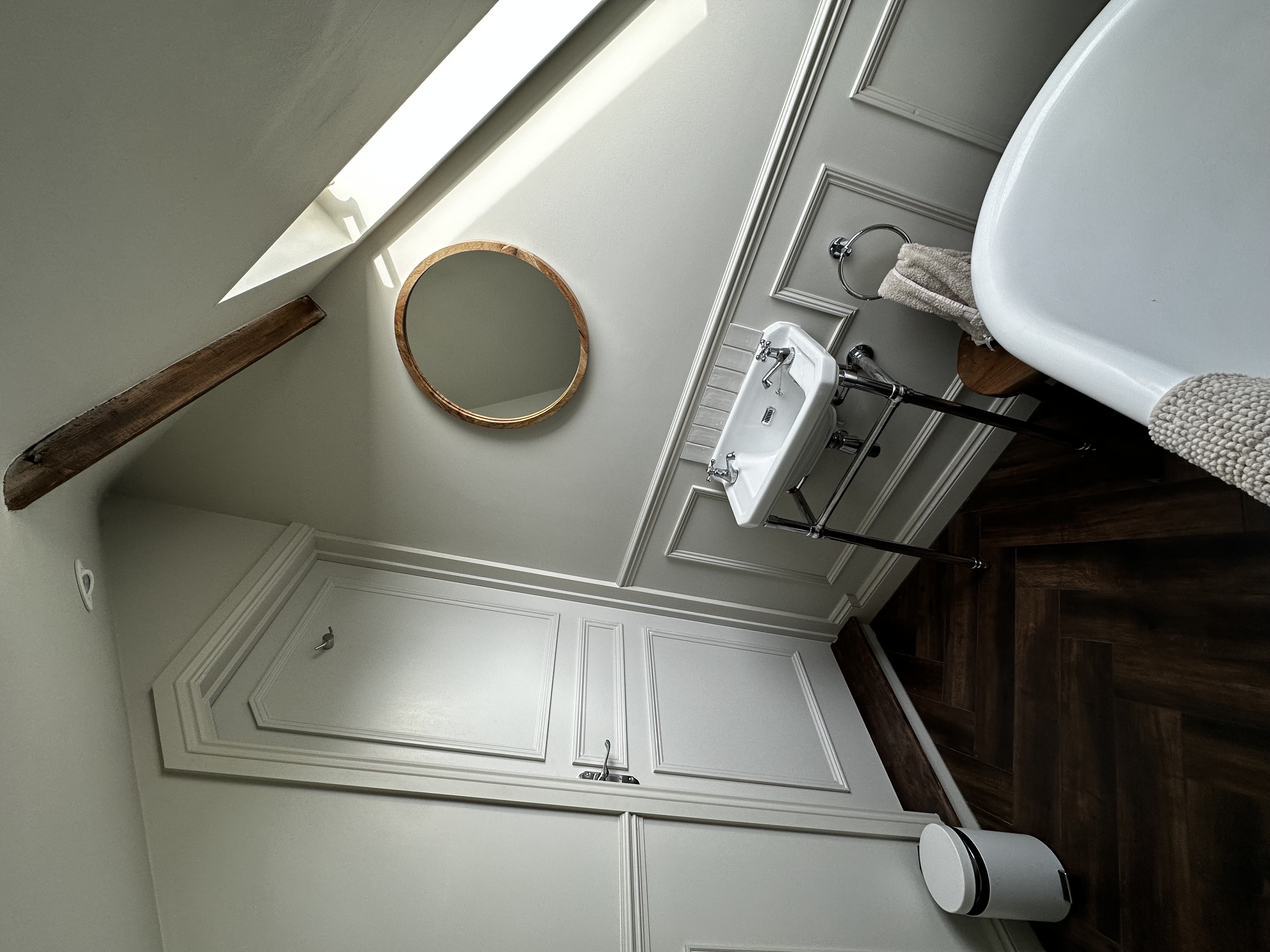 Attic Bathroom Door Detail